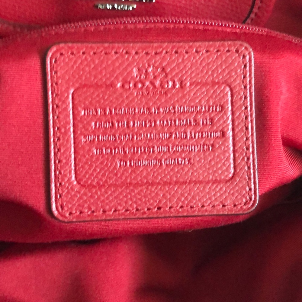 Coach signature red nylon tote - Picture 5 of 6
